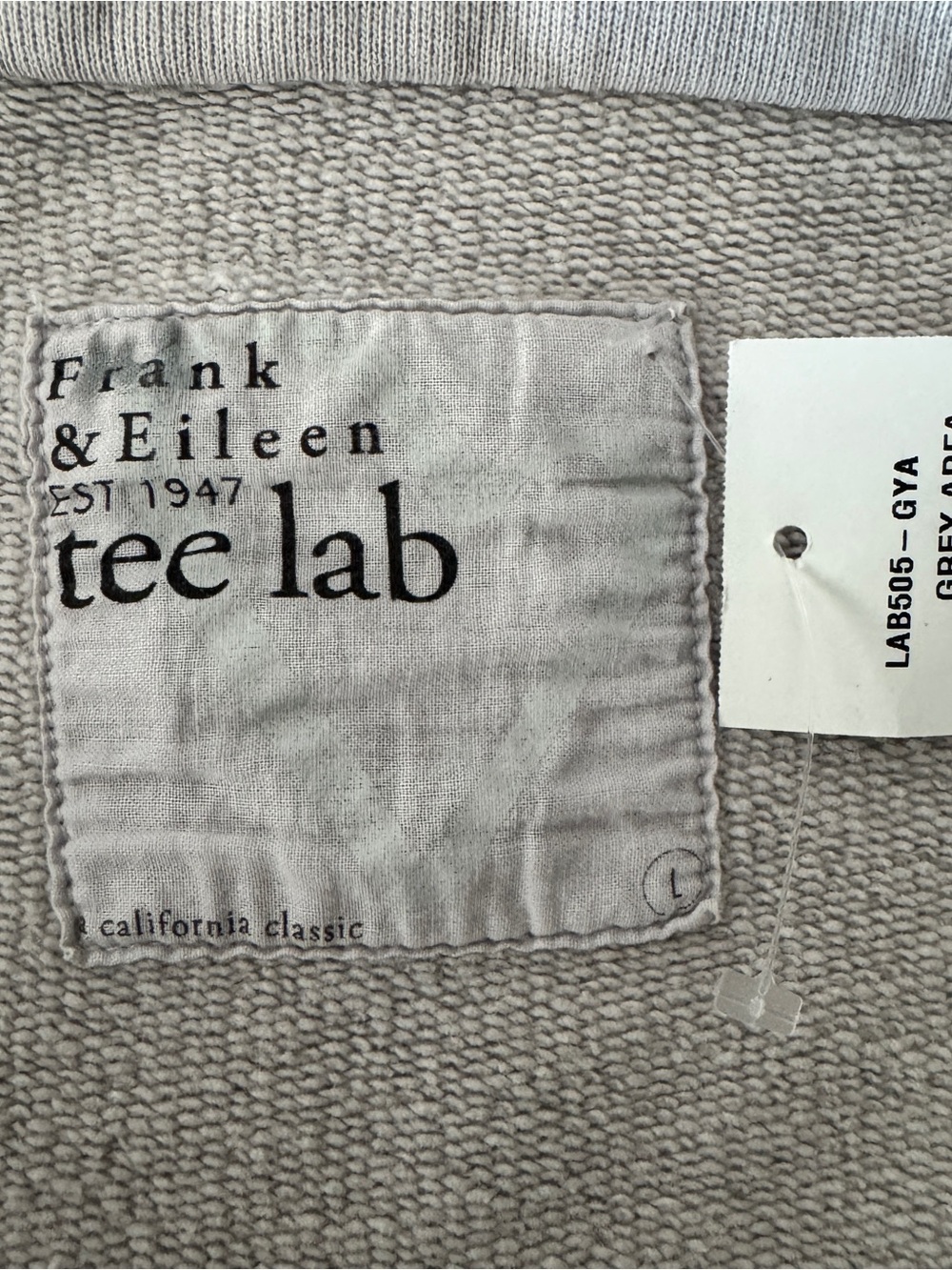Frank & Eileen Tee Lab Moto Jacket L Gray Asymmetrical Zip Fleece NWT $288 - Picture 4 of 6